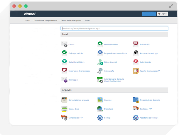 hospedagem cpanel