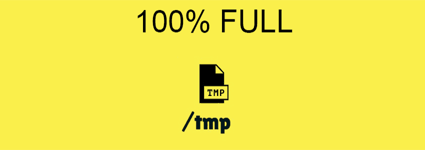 /tmp 100% full